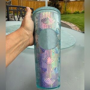 Starbucks Spring 2022 Iridescent Mermaid Scales Tumbler Venti 24 oz